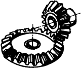 齒輪基本術語錐齒輪、準雙曲面齒輪及其齒輪副