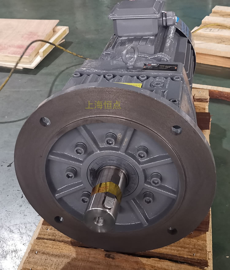 RF87減速機，立式安裝，輸入配電機，實物照片如下